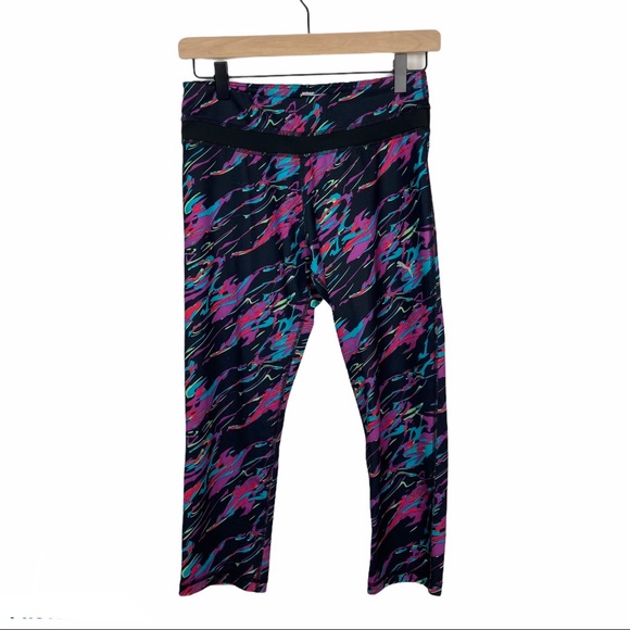 Puma Pants - Puma Dry Cell Multicolored Active Capri Legging S